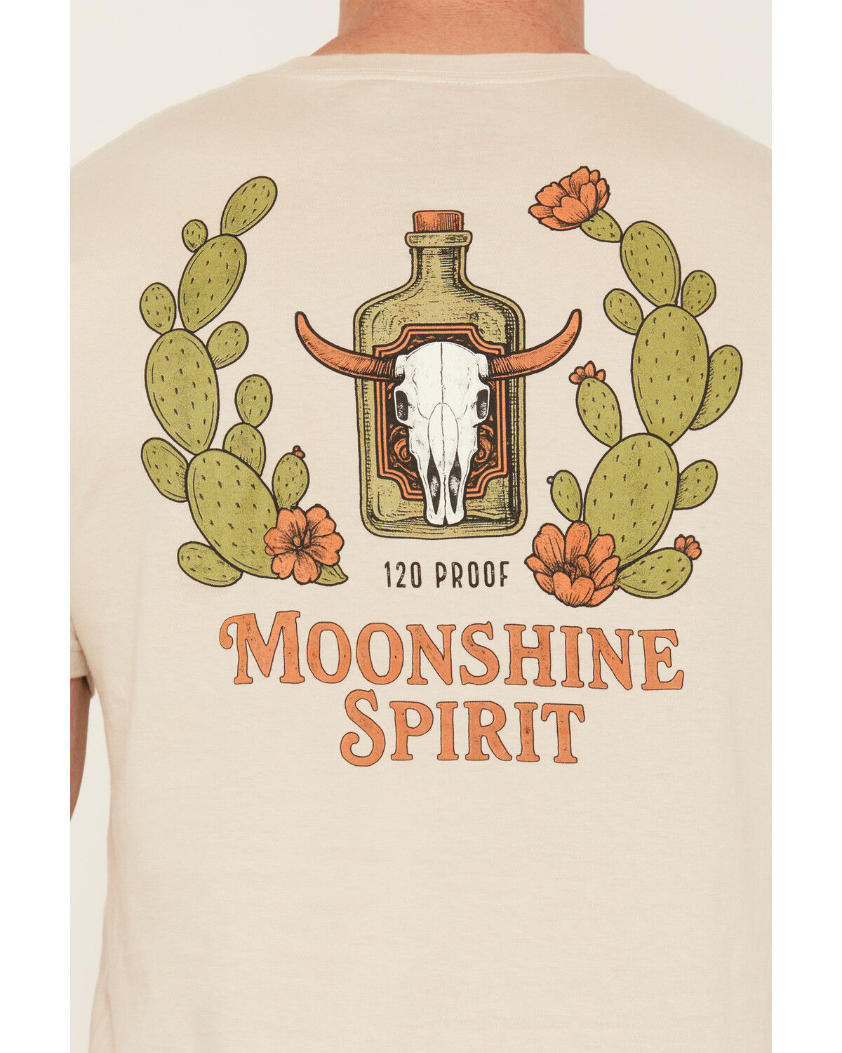 Image #4 - Moonshine Spirit&reg; Men's Cactus Short Sleeve Graphic T-Shirt, Sand, hi-res