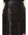Image #2 - Idyllwind Women's Irene Fringe Faux Leather Skirt, Black, hi-res