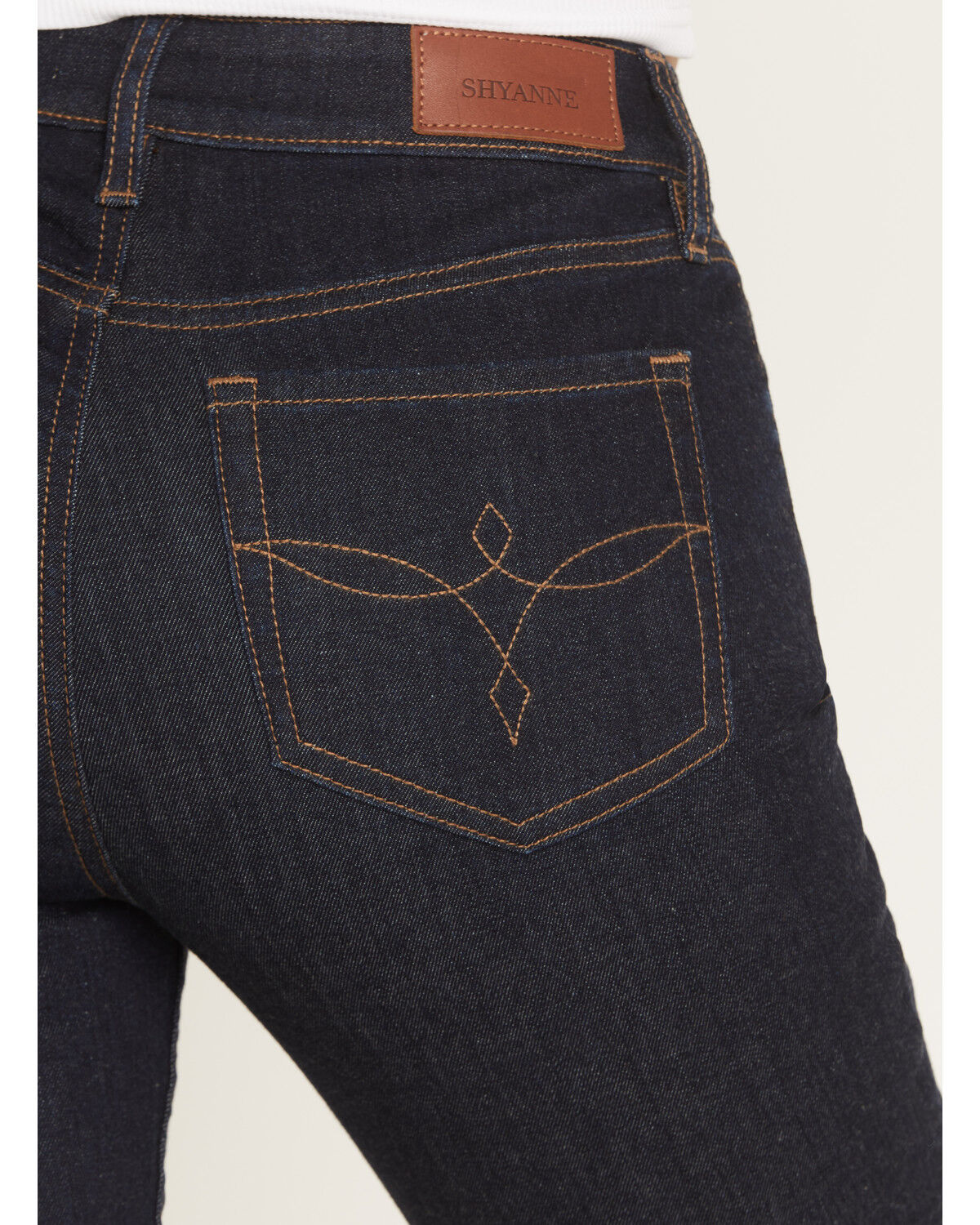 Image #4 - Shyanne Women's Birdie Dark Wash Luna High Rise Flare Stretch Denim Jeans, Dark Wash, hi-res