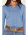 Image #3 - Idyllwind Women's Solid Long Sleeve Pullover Western Riding Shirt, Steel, hi-res