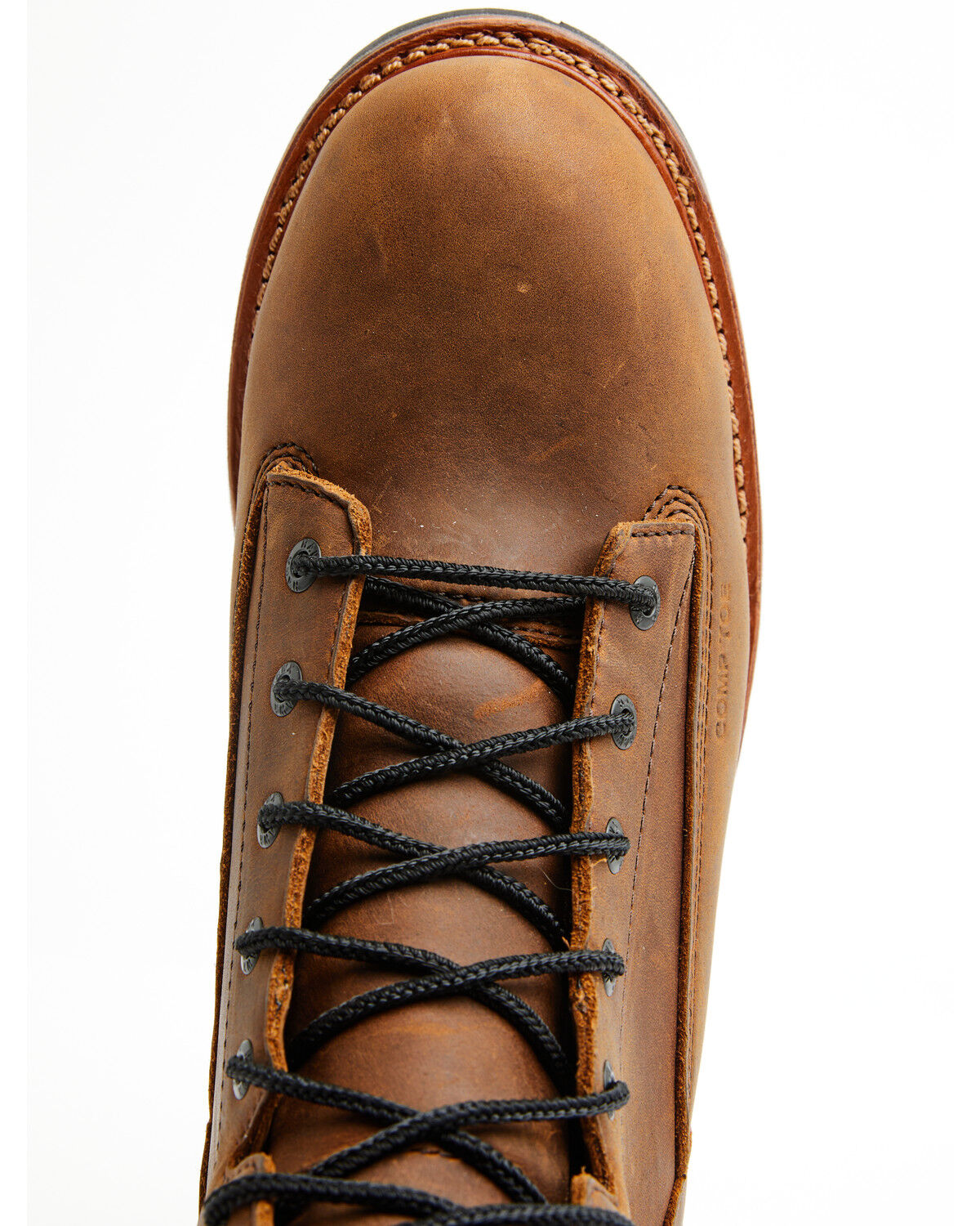 Image #6 - Hawx Men's 9" Lineman Logger Work Boots - Composite Toe, Medium Brown, hi-res