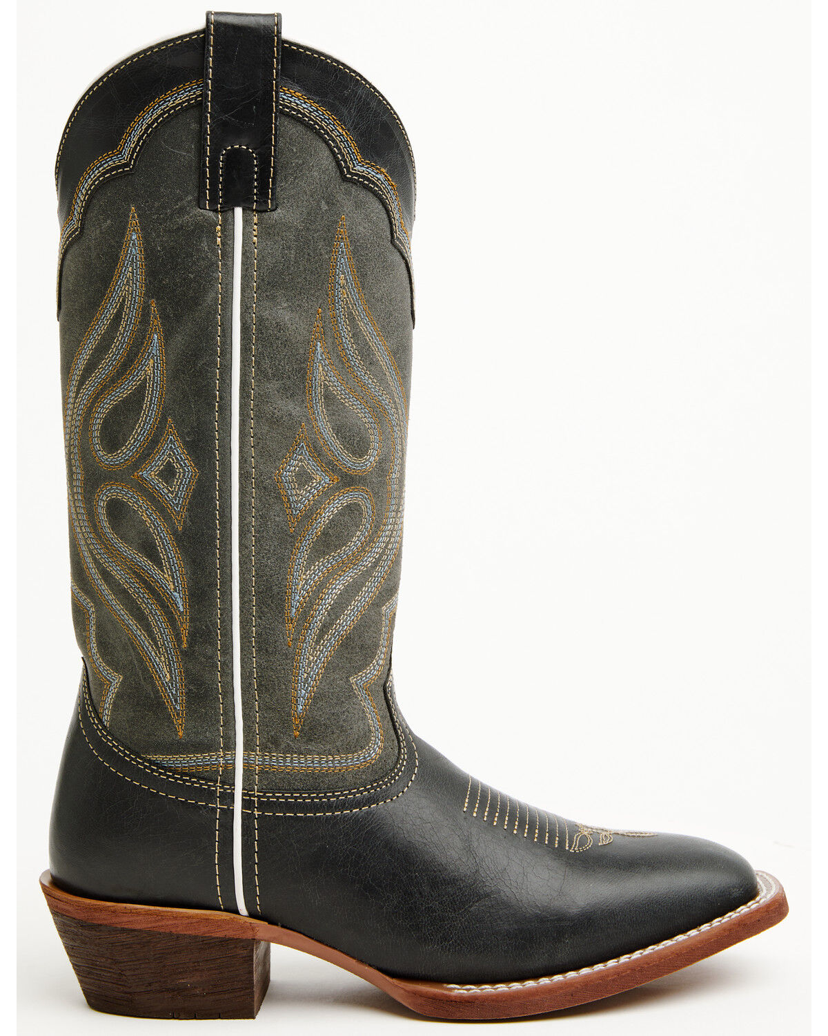 Image #2 - Laredo Women's Irone Belle Performance Western Boots - Square Toe, Navy, hi-res