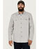 Image #1 - Hawx Men's All Out Woven Solid Long Sleeve Snap Work Shirt - Tall, Grey, hi-res