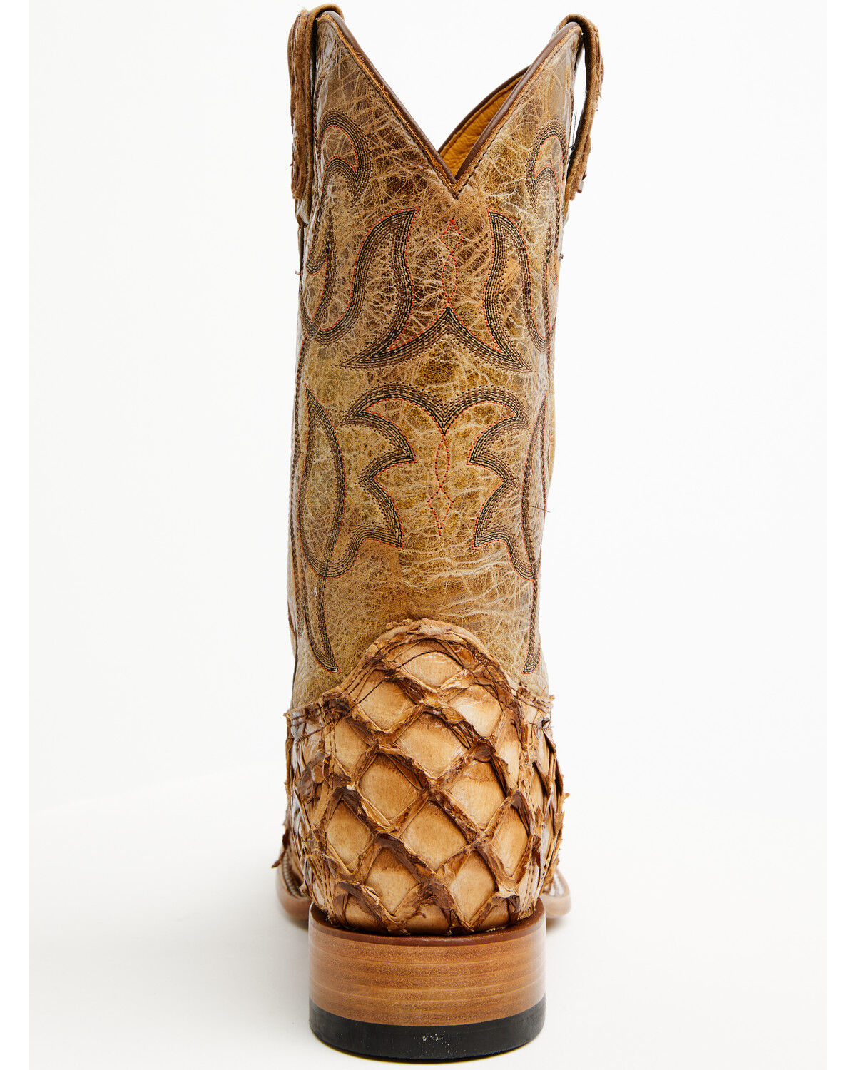 Image #5 - Cody James Men's Pirarucu Exotic Boots - Broad Square Toe, Brown, hi-res