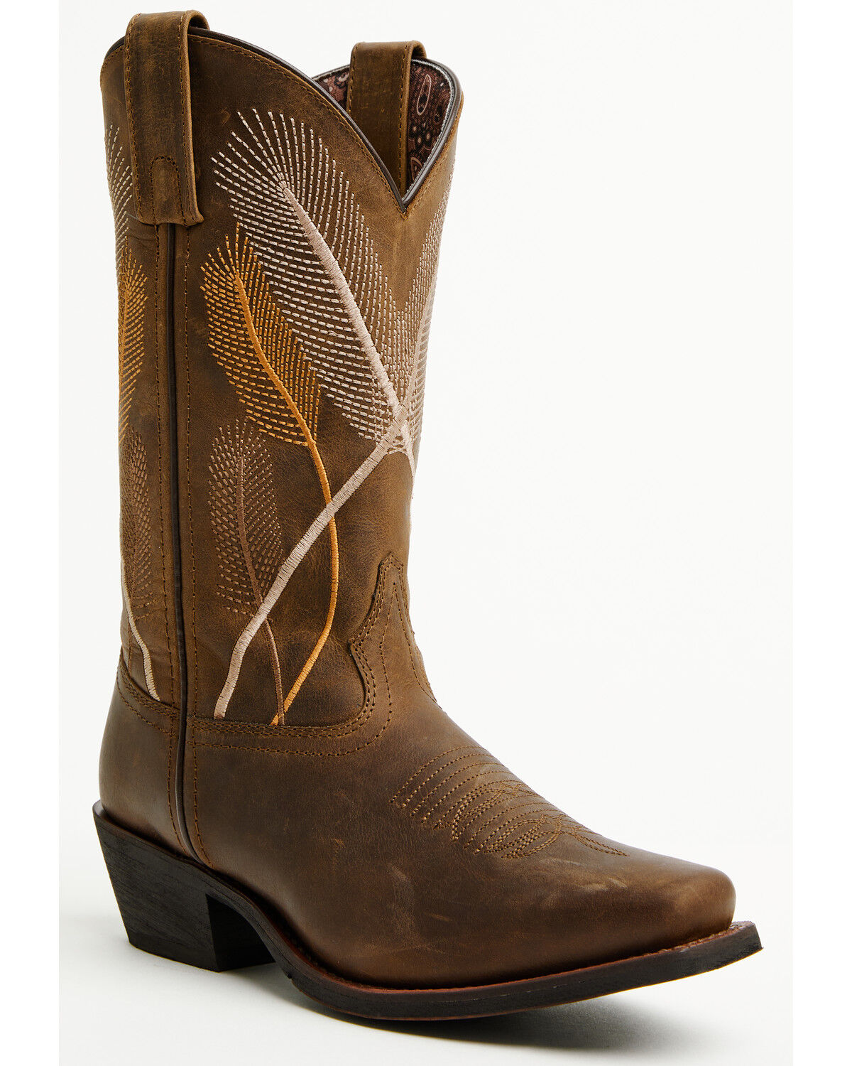 Image #1 - Laredo Women's Field Of Dreams Western Boots - Square Toe, Brown, hi-res