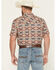 Image #4 - RANK 45&reg; Men's Willow Creek Southwestern Print Short Sleeve Snap Performance Western Shirt, Tan, hi-res