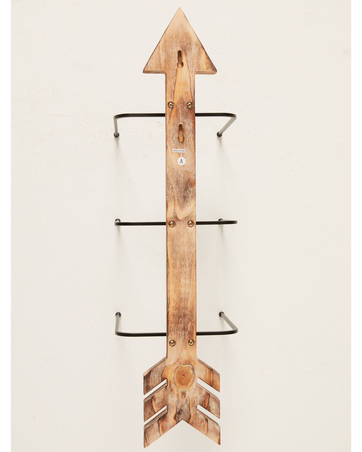 Image #3 - BB Ranch&reg; Arrow Wood And Metal Hat Rack, Brown, hi-res
