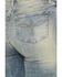 Image #4 - Shyanne Women's Kelly Wash High Rise Luna Flare Stretch Denim Jeans, Light Medium Wash, hi-res