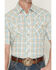 Image #3 - Wrangler Retro Men's Plaid Print Short Sleeve Snap Western Shirt, Tan, hi-res