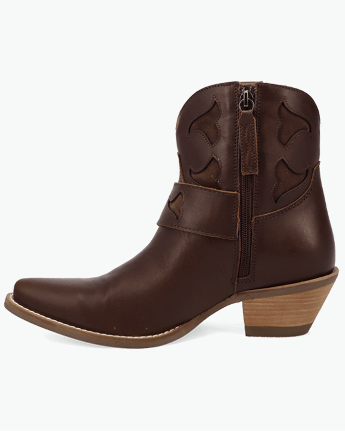 Image #3 - Dingo Women's Saddle Up Buckle Western Boots - Snip Toe, Brown, hi-res