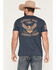 Image #1 - Grunt Style Men's American Forged Short Sleeve Graphic T-Shirt, Navy, hi-res