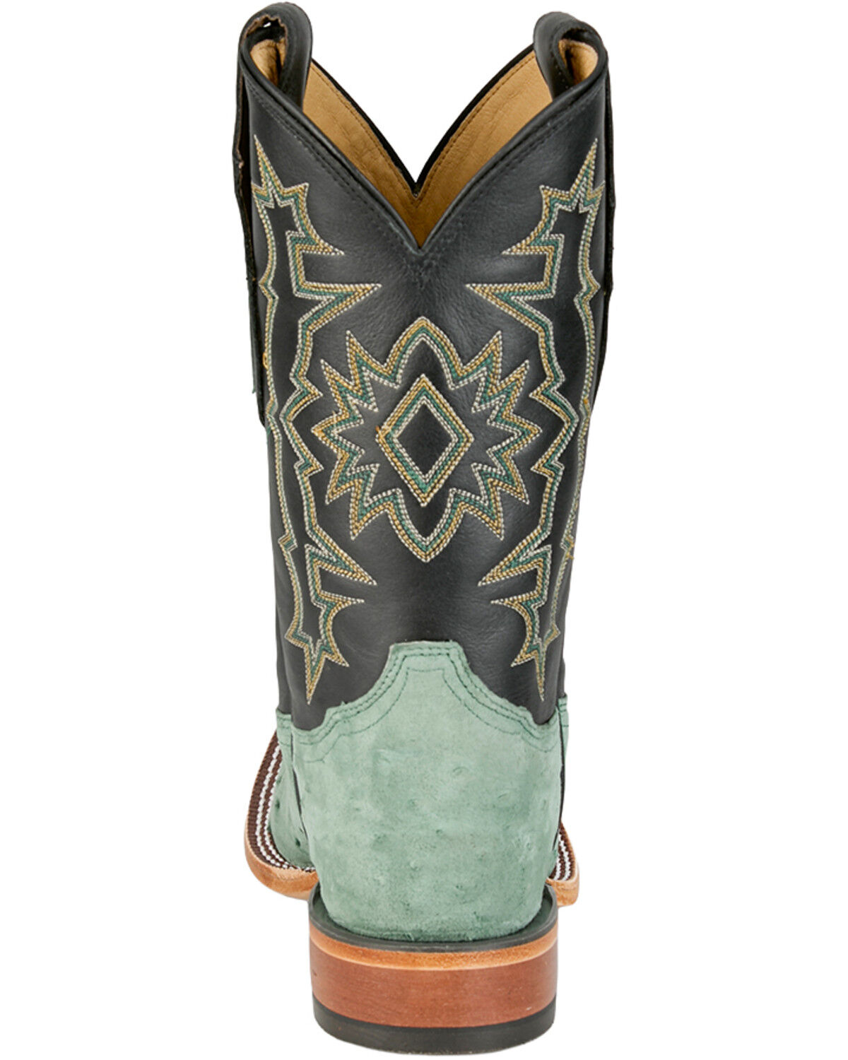 Image #5 - Tony Lama Men's Exotic Full Quill Ostrich Carlos Western Boots - Broad Square Toe, Green, hi-res