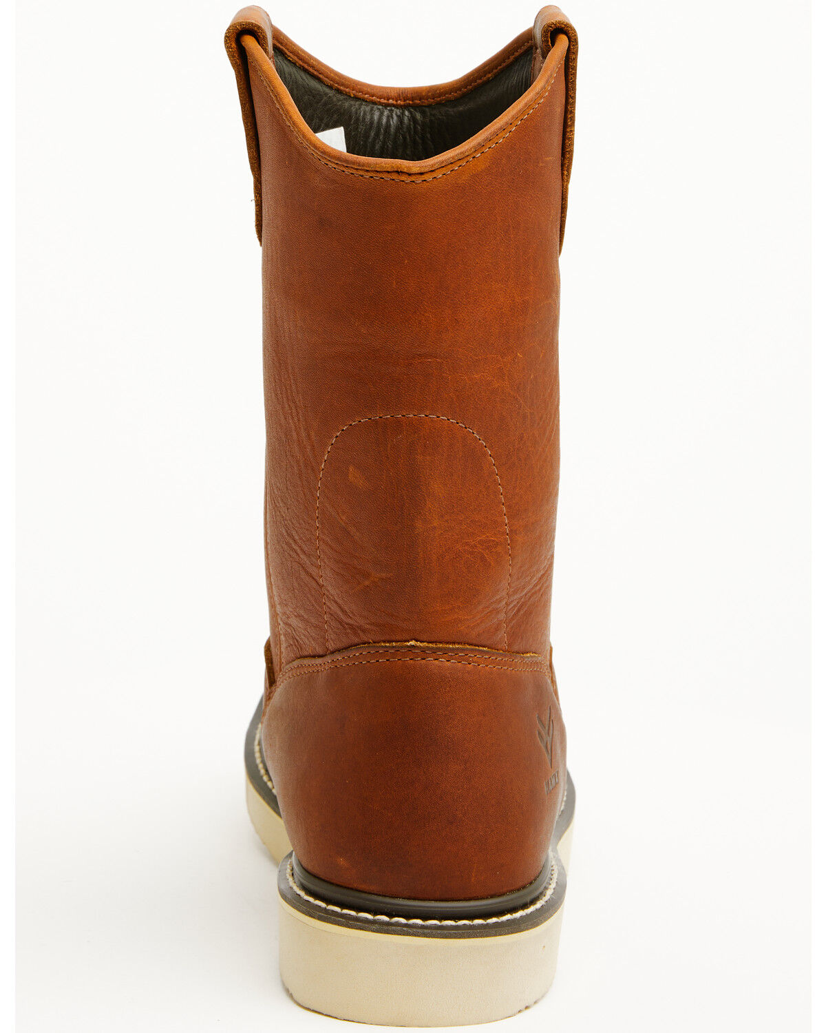 Image #5 - Hawx Men's 10.75" Pull-On Barnyard Leather Work Boots - Soft Toe, Tan, hi-res