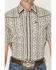 Image #3 - Wrangler Men's Vintage Brushpopper Floral Striped Print Short Sleeve Snap Western Shirt, Cream, hi-res