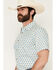 Image #2 - Gibson Trading Co Men's Sierra Diamond Geo Print Short Sleeve Button-Down Western Shirt, Ivory, hi-res