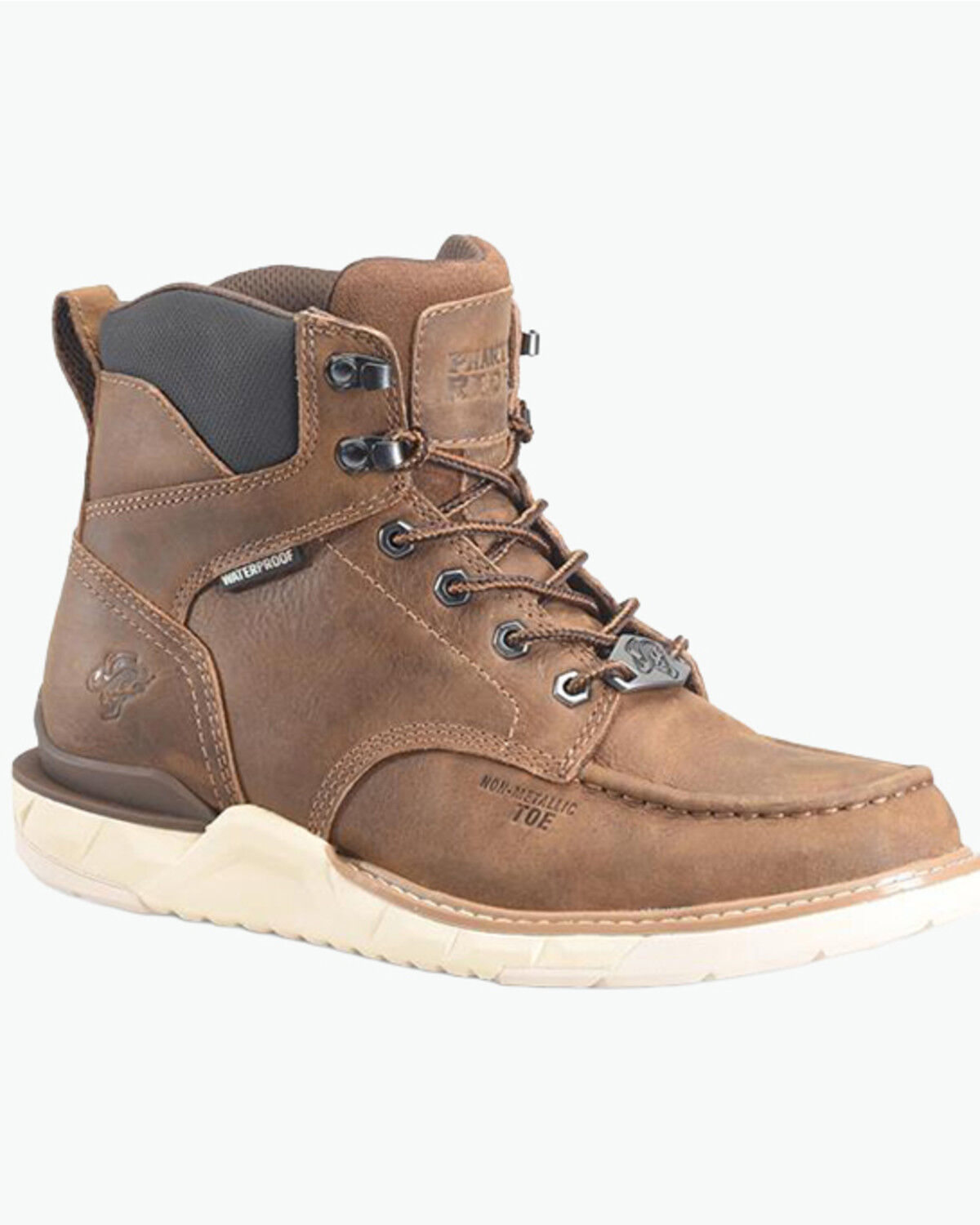 Double H Men's 6" Reddick Moc Work Boots - Composite Toe, Brown, hi-res