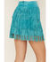 Image #4 - Scully Women's Fringe Tiered Suede Mini Skirt, Turquoise, hi-res
