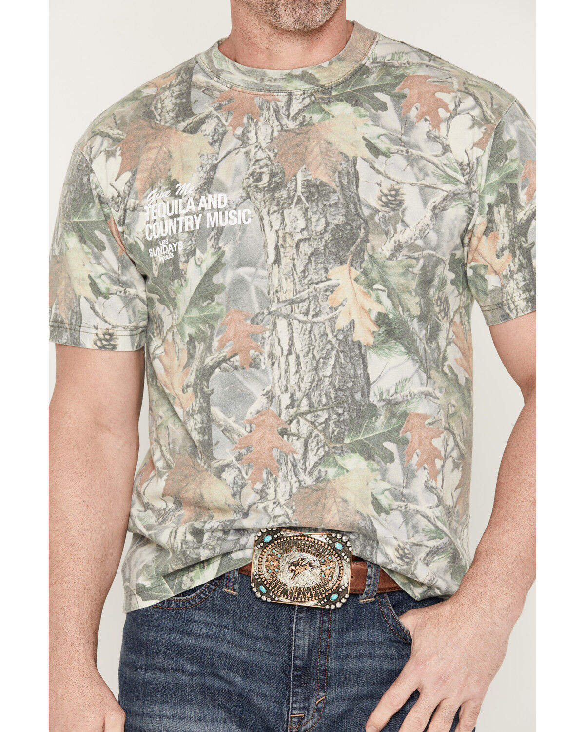 Image #3 - Los Sundays Men's Tequila & Country Music Camo Print Short Sleeve Graphic T-Shirt, Camouflage, hi-res