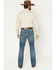 Image #3 - RANK 45&reg; Men's Roughstock Roadrunner Wash Brock Relaxed Bootcut Performance Stretch Denim Jeans, Medium Wash, hi-res