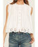 Image #3 - By Together Women's Sleeveless Button-Down Blouse, Off White, hi-res