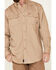 Image #3 - Ariat Men's Woven Solid Print Fire Resistant Work Shirt, Khaki, hi-res