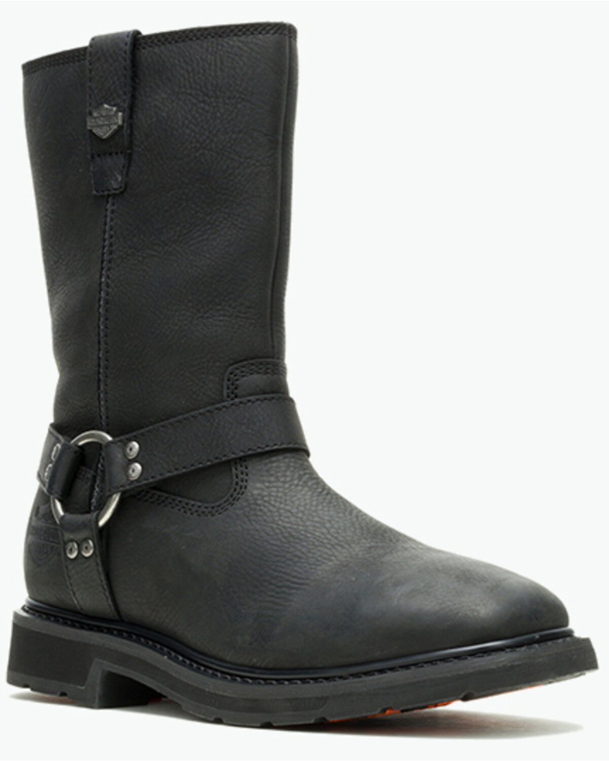 Harley Davidson Men's Altman Harness Motorcycle Boots - Broad Square Toe, Black, hi-res