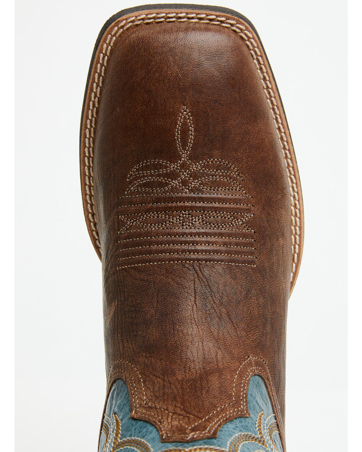 Image #6 - Ariat Men's Steadfast Performance Western Boots - Broad Square Toe, Brown, hi-res