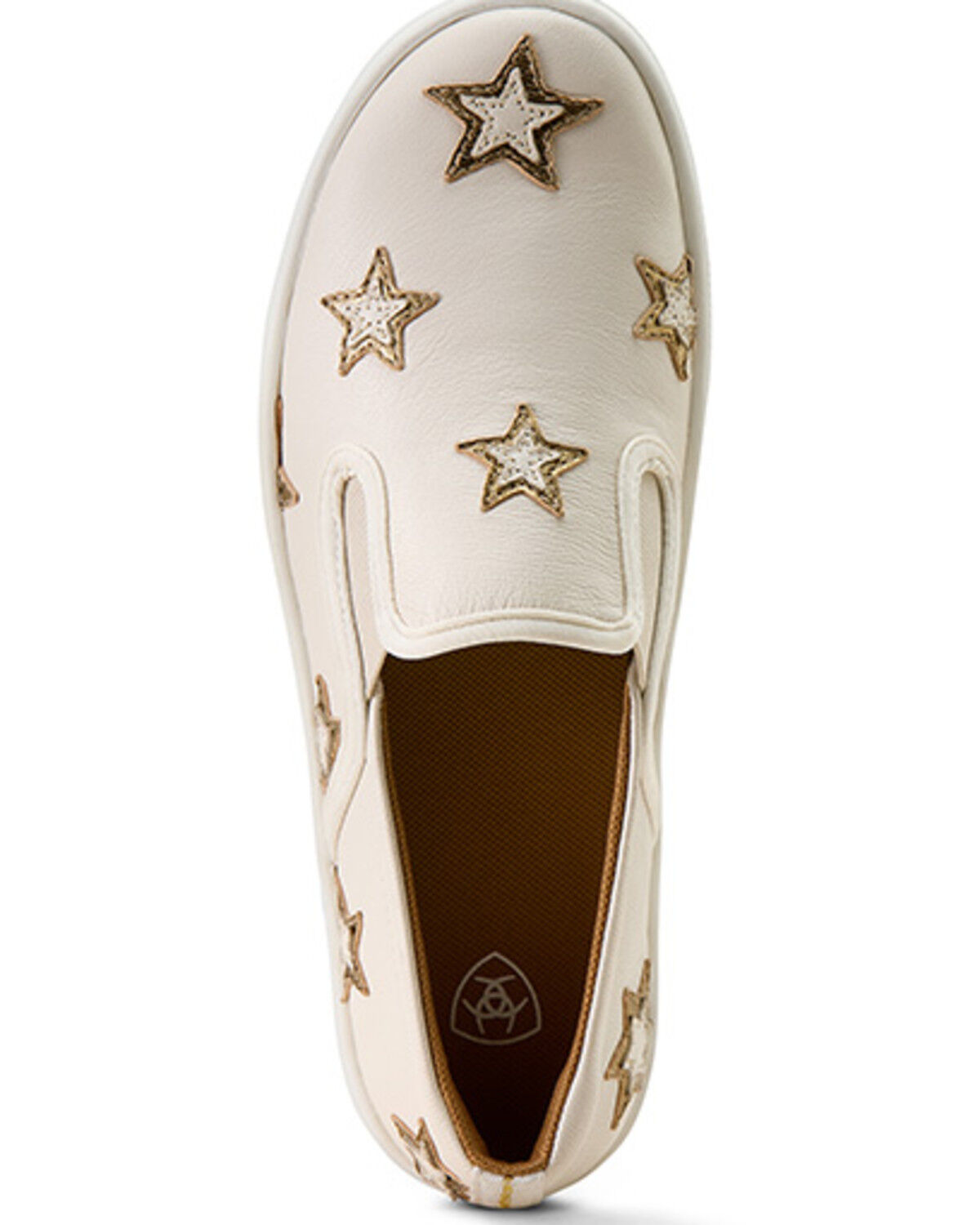 Image #5 - Ariat Women's Skylar Star Slip-On Casual Shoes, Ivory, hi-res