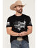 Image #1 - Grunt Style Men's American Acid Short Sleeve Graphic T-Shirt, Black, hi-res
