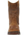 Image #4 - Georgia Boot Men's Athens Superlyte Waterproof Wellington Pull On Safety Boot - Moc toe, Brown, hi-res