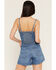 Image #4 - Levi's Women's Jadine Medium Wash Sleeveless Denim Romper, Medium Wash, hi-res
