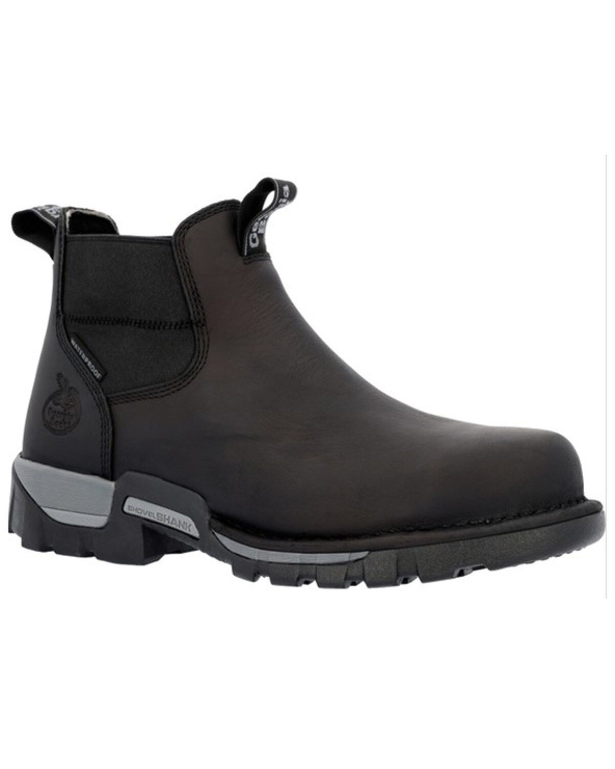 Georgia Boot Men's Eagle One Waterproof Chelsea Work Boots - Steel Toe, Brown, hi-res