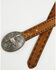 Image #2 - Cody James Men's Longhorn Whipstitch Buckle Belt, Brown, hi-res