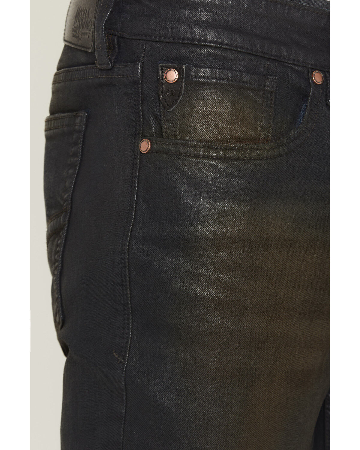 Image #2 - Moonshine Spirit&reg; Men's Rosco Wash Decker Slim Straight Stretch Denim Jeans, Black, hi-res