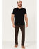Image #1 - Brothers and Sons Men's Java Wash Tucker Slim Straight Stretch Denim Jeans, Brown, hi-res