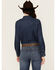 Image #4 - Levi's Women's Dark Wash Denim Long Sleeve Pearl Snap Ultimate Western Shirt, Blue, hi-res