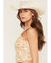 Image #2 - Shyanne Women's Reyna Paisley Print Corset Top, Taupe, hi-res