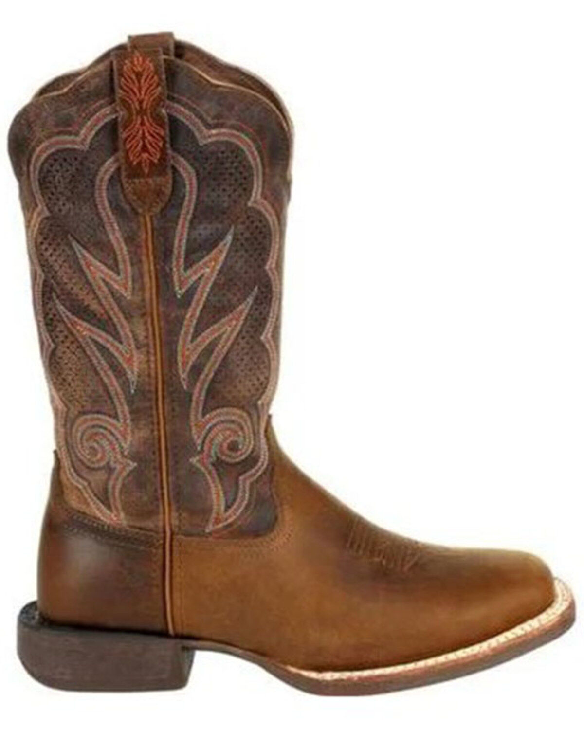 Image #2 - Durango Women's Lady Rebel Pro Cognac Ventilated Western Performance Boots - Square Toe, Cognac, hi-res