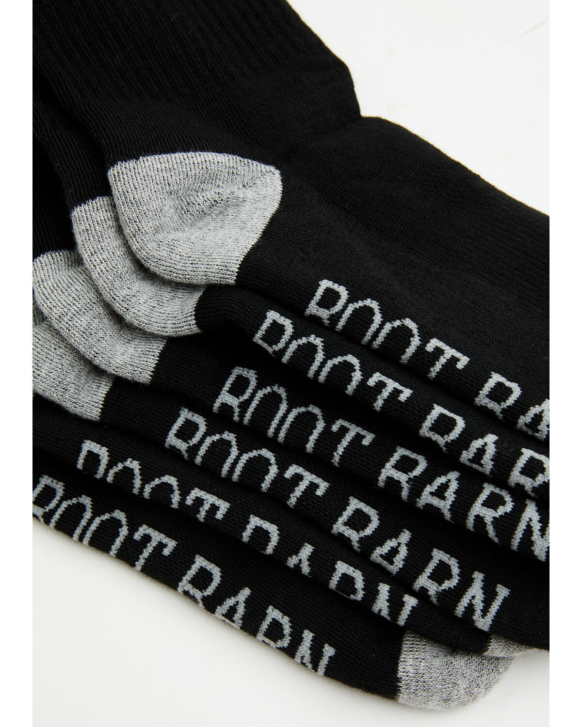Image #2 - Boot Barn Women's Basic Over The Calf Sock Pack - 3 Pack, Black, hi-res