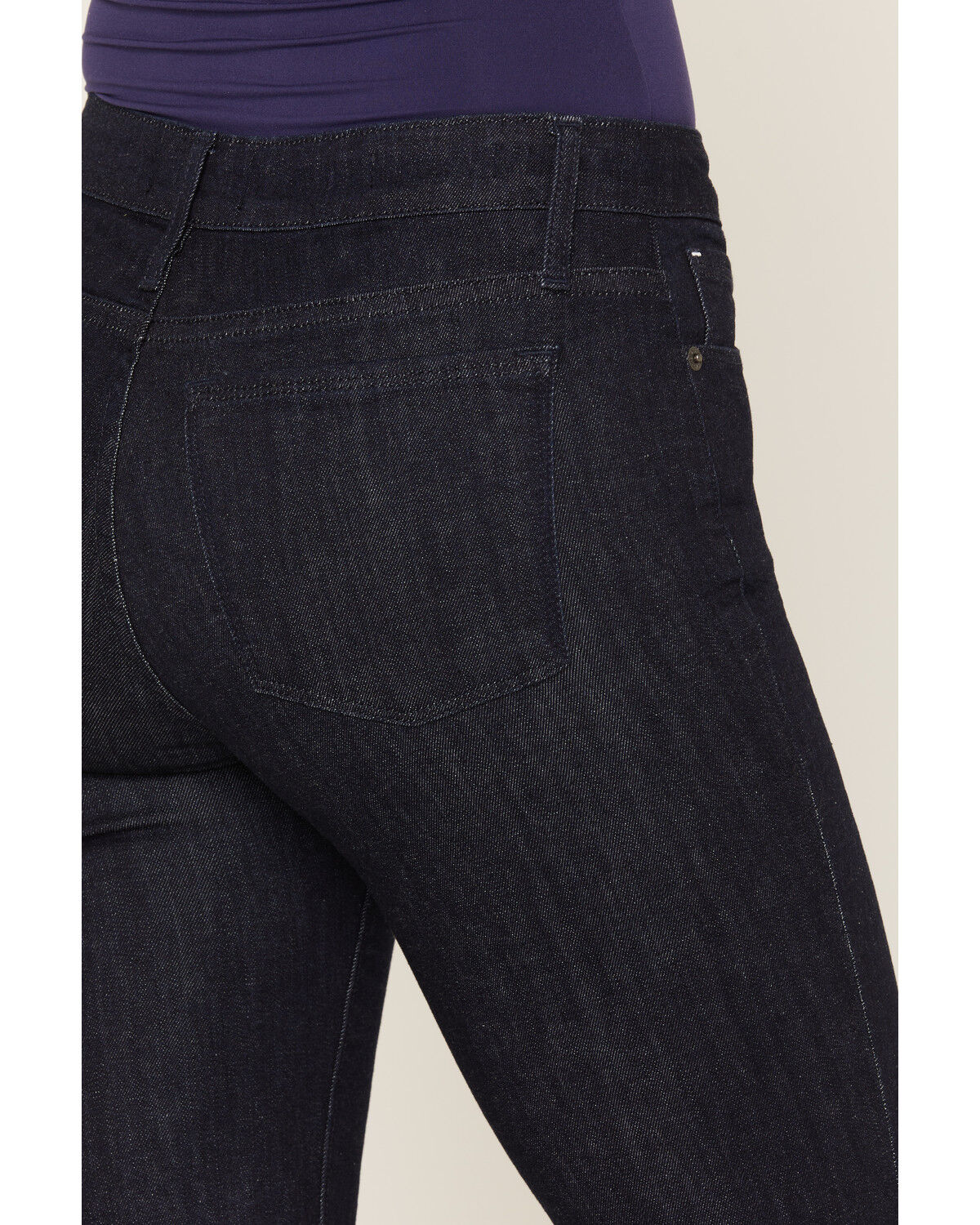 Image #4 - Haala Women's Vintage Dark Wash Venice Bootcut Stretch Denim Jeans, Dark Wash, hi-res
