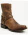 Image #1 - Moonshine Spirit&reg; Men's Pancho Harness Western Ankle Boots - Square Toe, Brown, hi-res