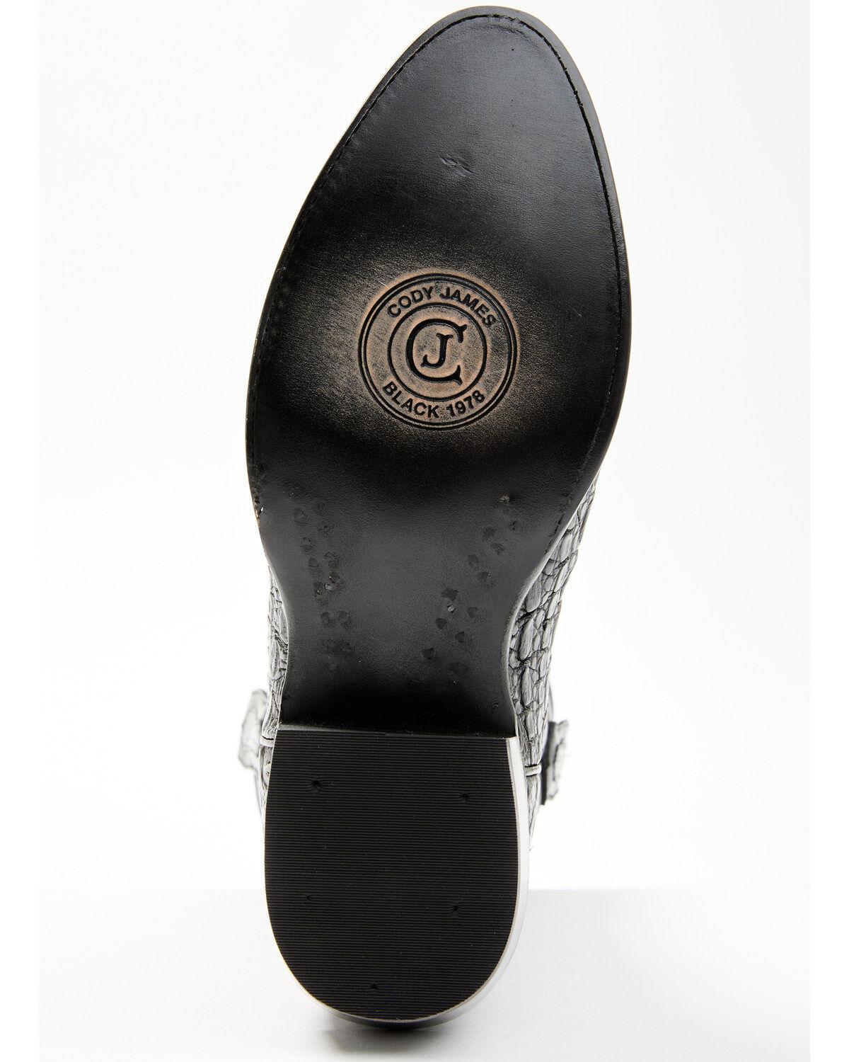 Image #7 - Cody James Black 1978&reg; Men's Chapman Exotic Caiman Belly Western Boots - Round Toe, Black, hi-res