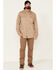 Image #2 - Ariat Men's Woven Solid Print Fire Resistant Work Shirt, Khaki, hi-res