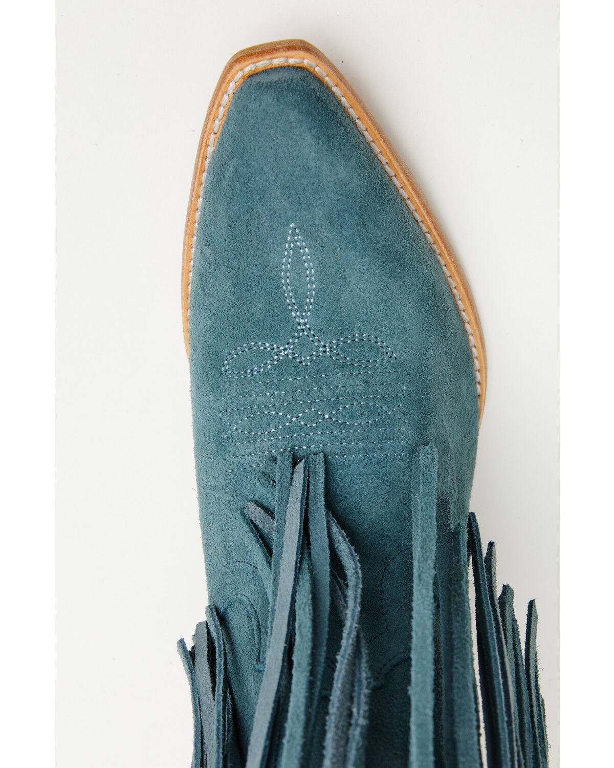 Image #6 - Idyllwind Women's Sterling Suede Fringe Western Boots - Snip Toe, Blue, hi-res