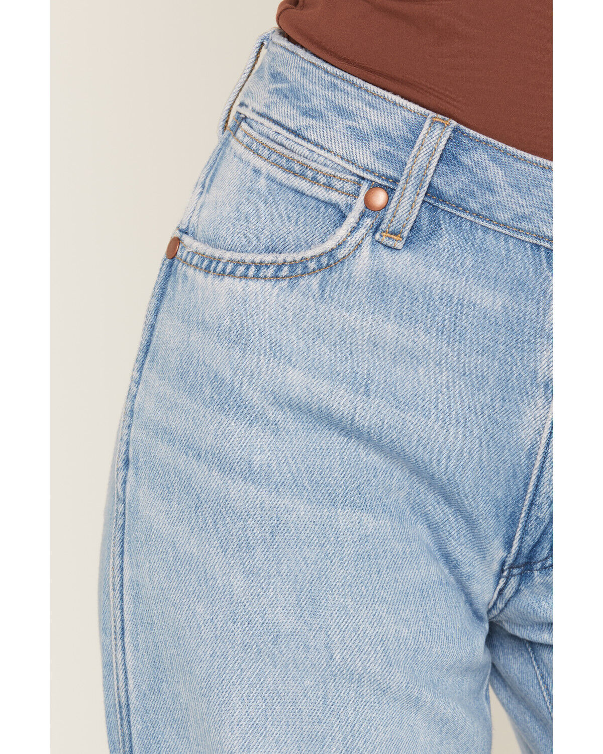 Image #2 - Wrangler Women's High Rise Light Wash Ultra Soft Worldwide Wide Denim Jeans, Multi, hi-res