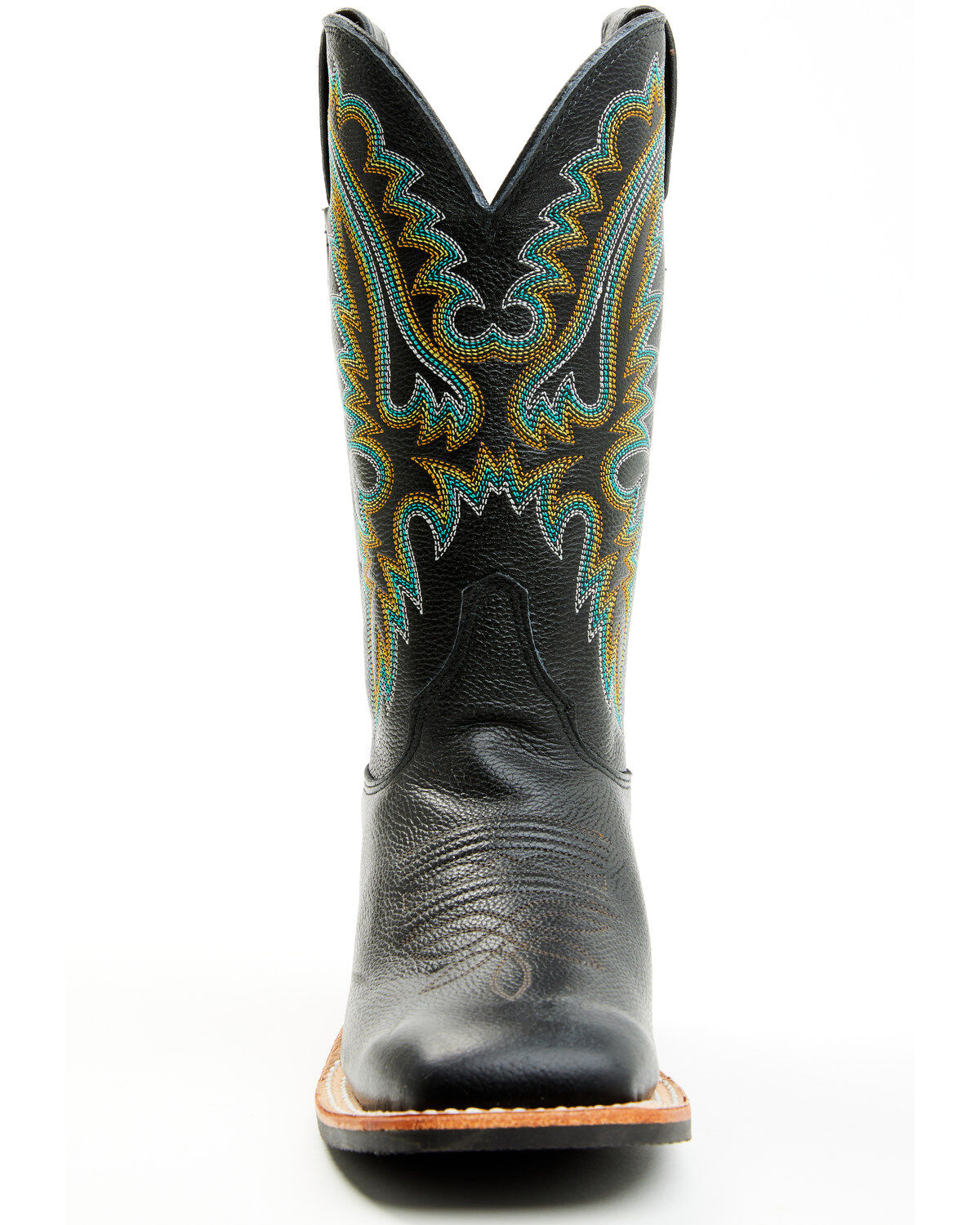 Image #4 - Justin Women's Shay Performance Western Boots - Broad Square Toe, Black, hi-res