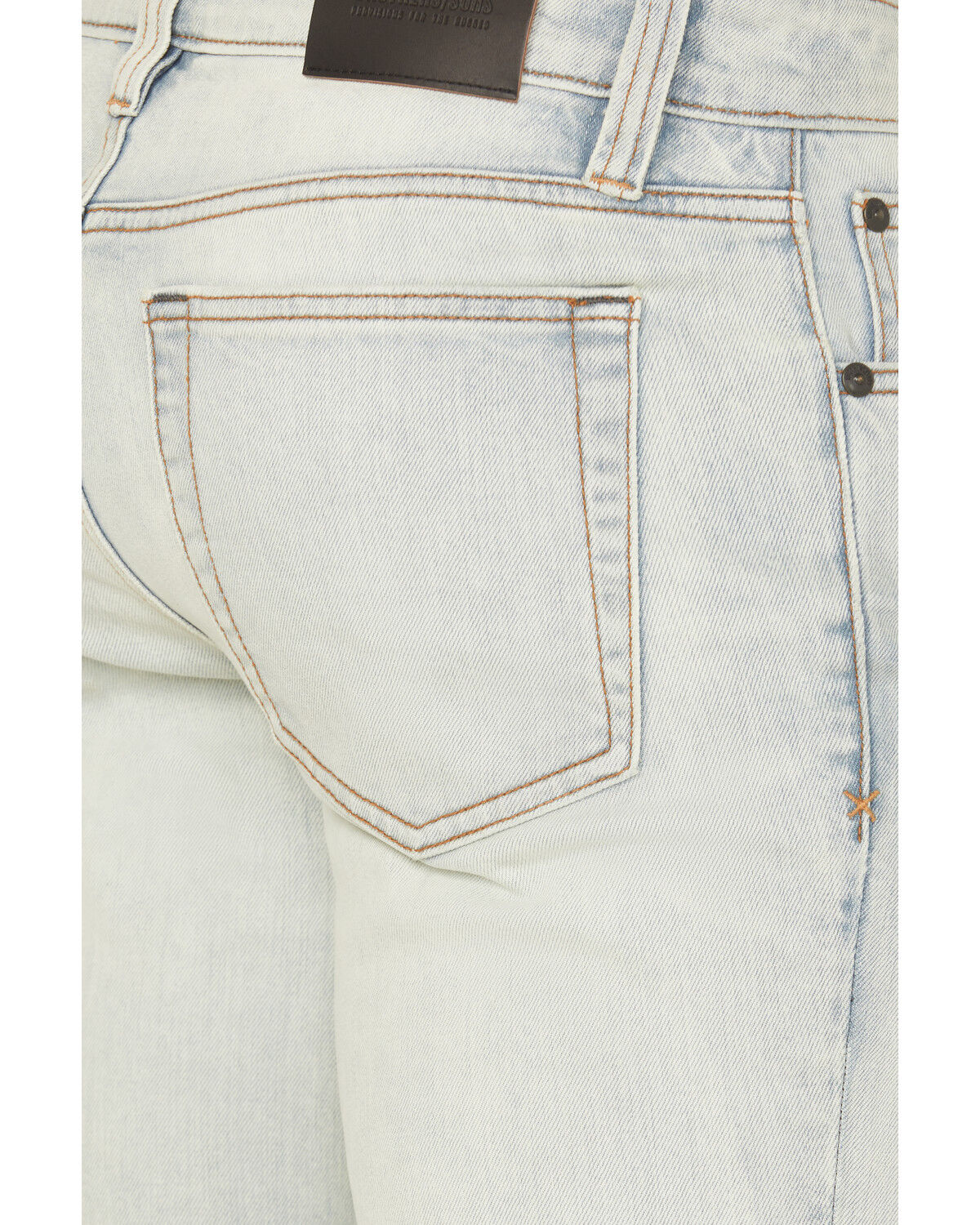 Image #4 - Brothers and Sons Men's Gunsmoke Wash Tucker Slim Straight Stretch Denim Jeans, Light Wash, hi-res