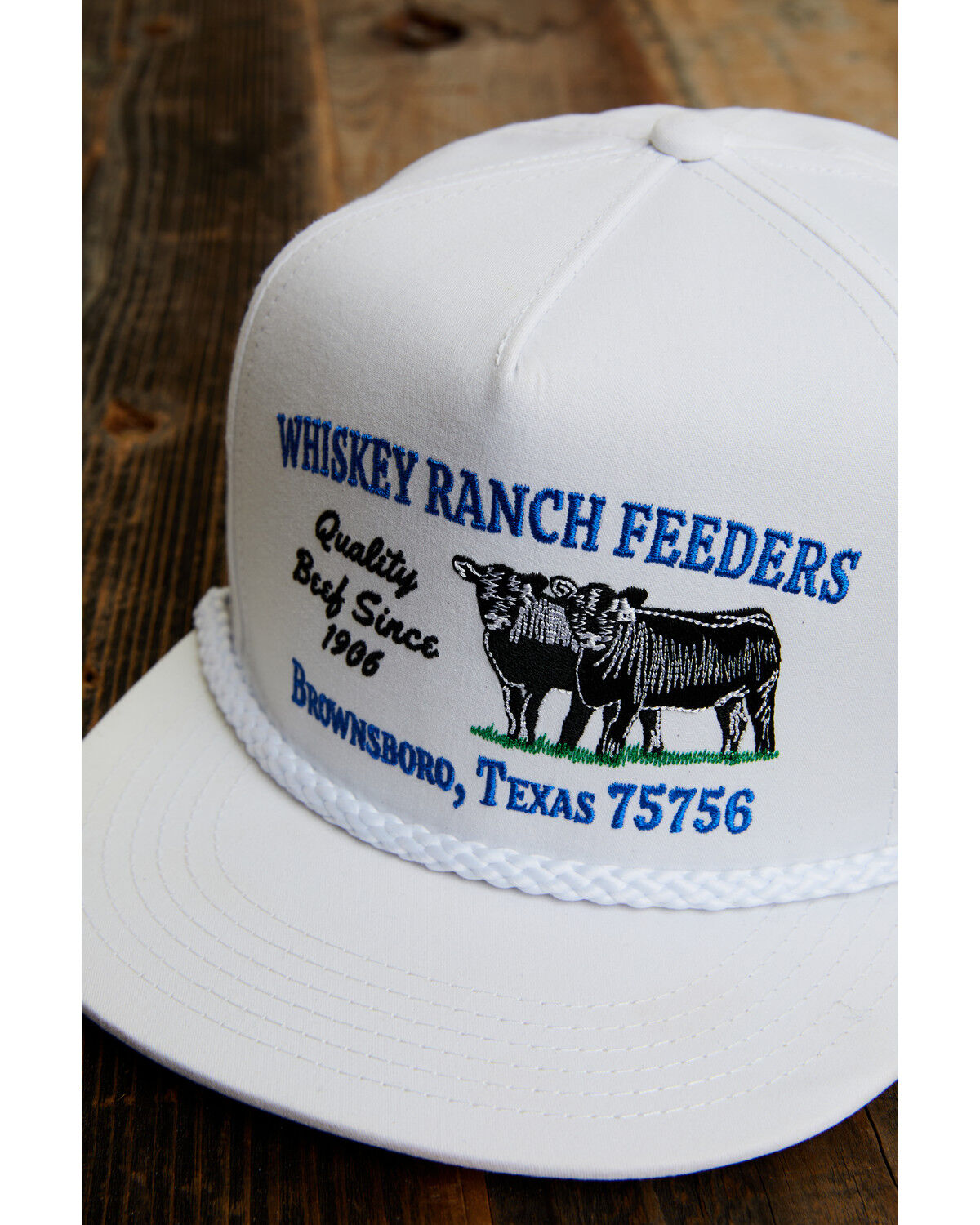 Image #2 - Whiskey Bent Men's Logo Trucker Cap, White, hi-res