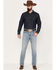 Image #1 - RANK 45&reg; Men's Pistol Wash Ambush Slim Straight Performance Stretch Denim Jeans, Light Wash, hi-res
