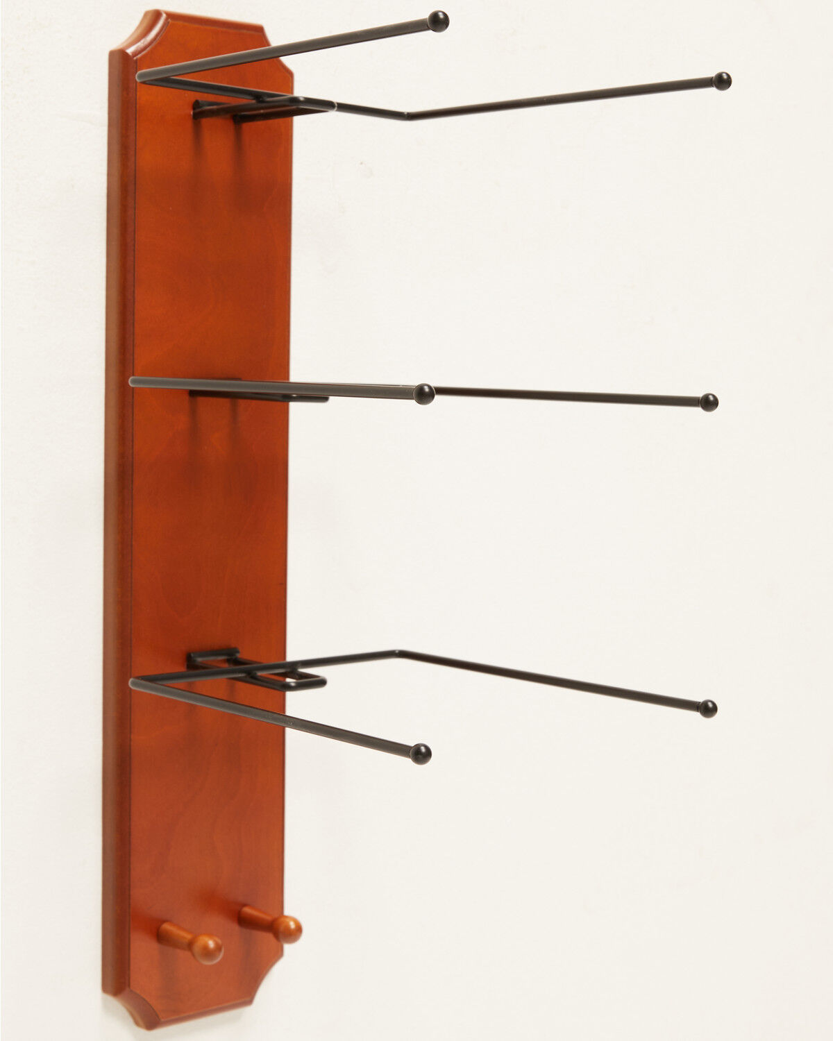 Image #2 - BB Ranch&reg; Rolled Oak 3 Tiered Cowboy Hat Rack, Light Brown, hi-res